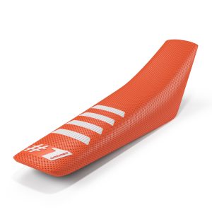 ONE GRIPPER - RIBBED - Orange/White