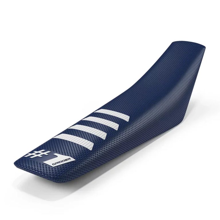 Onegripper-seat-cover-ribbed-dark blue-white